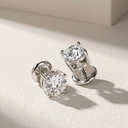 Серьги с натуральными бриллиантами 2,02 ct