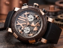 Sea Titanic Inside Steampunk Red Chrono