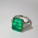 Кольцо с колумбийским изумрудом 7,59 ct и бриллиантами GIA