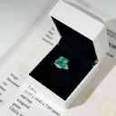Кольцо с колумбийским изумрудом 7,59 ct и бриллиантами GIA