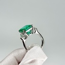 Кольцо с колумбийским изумрудом 7,59 ct и бриллиантами GIA