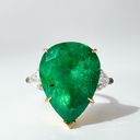 Кольцо с колумбийским изумрудом 8,16 ct и бриллиантами GIA