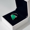 Кольцо с колумбийским изумрудом 8,16 ct и бриллиантами GIA