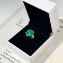 Кольцо с колумбийским изумрудом 8,16 ct и бриллиантами GIA