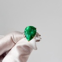 Кольцо с колумбийским изумрудом 8,16 ct и бриллиантами GIA