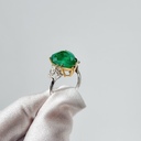 Кольцо с колумбийским изумрудом 8,16 ct и бриллиантами GIA