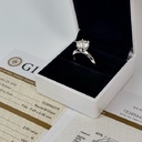 Кольцо с натуральным бриллиантом 3,50 ct. GIA
