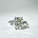 Кольцо с натуральным бриллиантом 3,50 ct. GIA