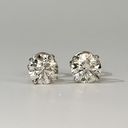 Пусеты с бриллиантами 3.00 Ct. GIA