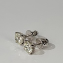Пусеты с бриллиантами 3.00 Ct. GIA