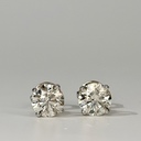Пусеты с бриллиантами 3.00 Ct. GIA