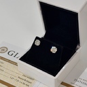 Пусеты с бриллиантами 3.00 Ct. GIA