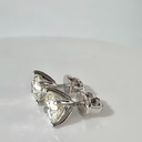 Пусеты с бриллиантами 3.40 Ct. GIA