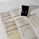 Пусеты с бриллиантами 3.40 Ct. GIA