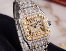 Santos Galbée Steel and Yellow Gold