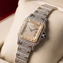 Santos Galbée Steel and Yellow Gold