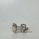 Пусеты с натуральными бриллиантами 2.03 ct. GIA