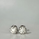 Пусеты с натуральными бриллиантами 2.03 ct. GIA