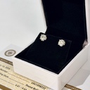 Пусеты с натуральными бриллиантами 2.03 ct. GIA