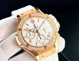 Big Bang Gold White Diamonds 41 mm
