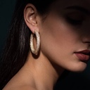 СЕРЬГИ JACOB & CO. — DIAMOND HOOP EARRINGS