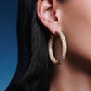 СЕРЬГИ JACOB & CO. — DIAMOND HOOP EARRINGS