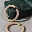 СЕРЬГИ JACOB & CO. — DIAMOND HOOP EARRINGS