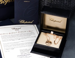 Подвеска Chopard - Chopardissimo Rose Gold Diamond Pendant