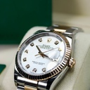 Datejust 36 Oyster Steel & 18K Rose Gold MOP Diamond Dial