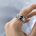 Кольцо с природными бриллиантами