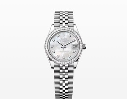 Женские Datejust 31  White Mother Of Pearl Diamond Dial Bezel