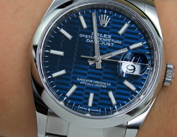 Datejust Blue Motif Wave Dial 36mm