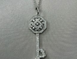 Подвеска Tiffany & Co. Key Diamond Platinum Pendant